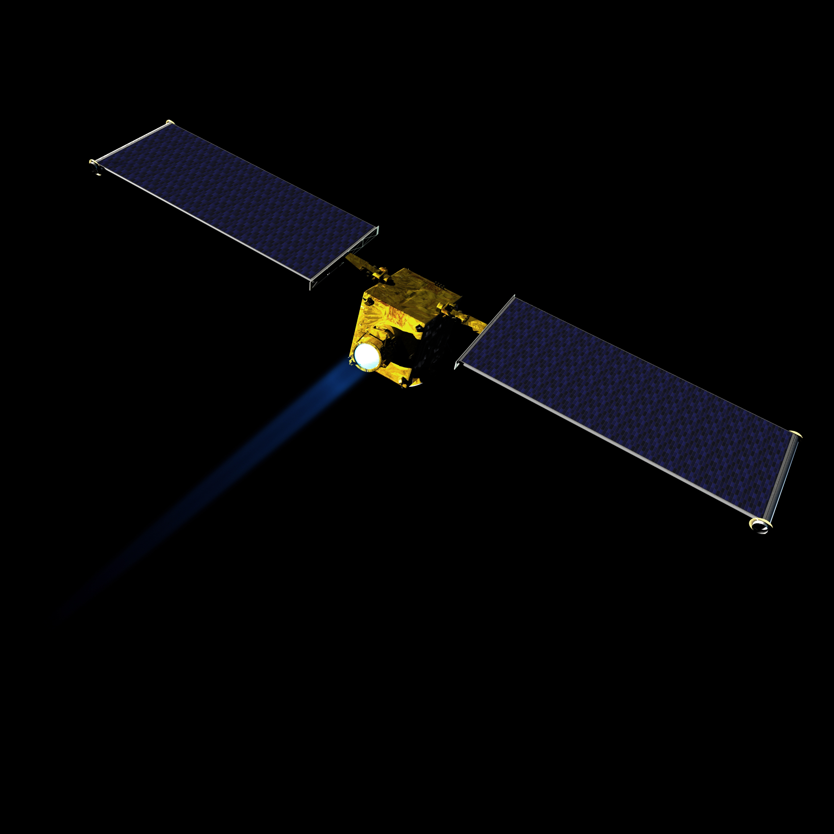 Artist concept of NASA's Double Asteroid Redirection Test (DART)