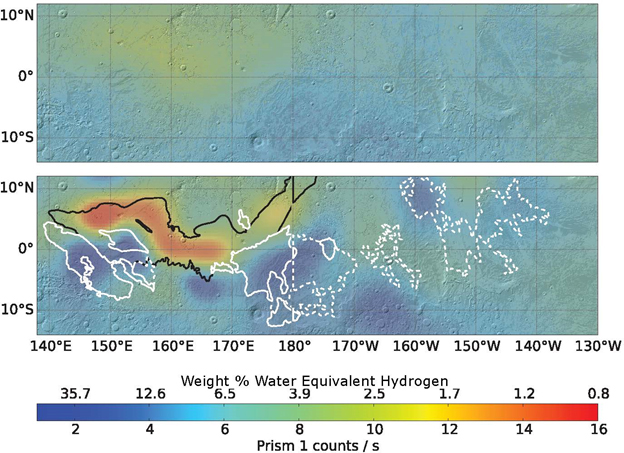 Reprocessed Mars Odyssey Neutron Spectrometer data