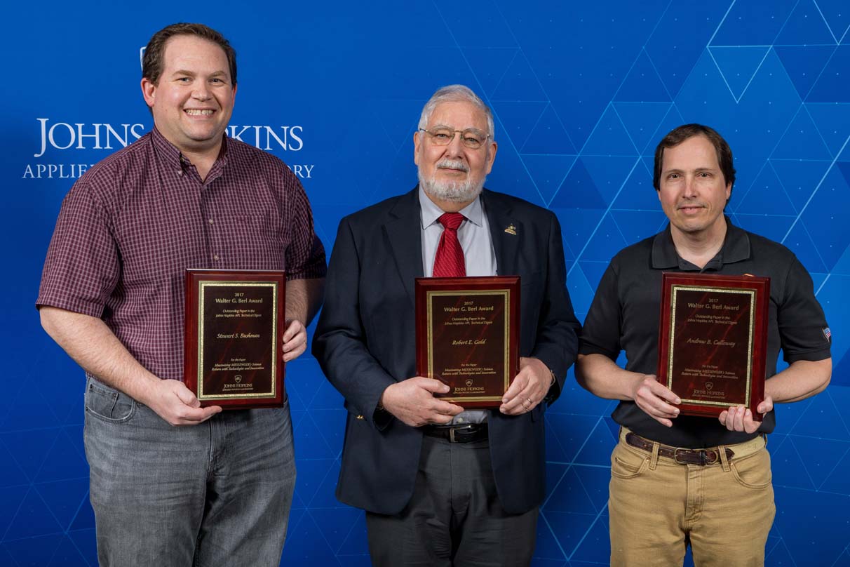 From left to right are Stewart Bushman, Rob Gold and Andrew Calloway. 