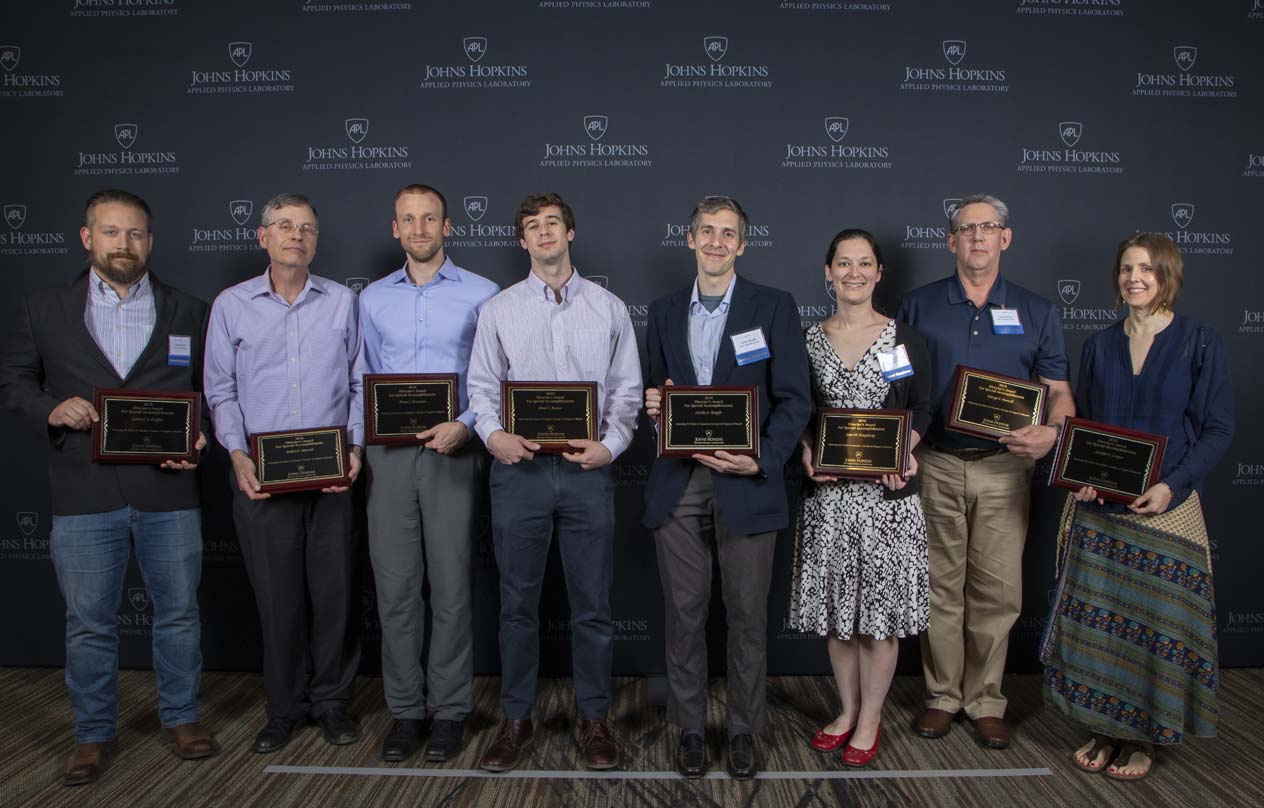  From left to right are Gabriel P. Kniffin, Robert F. Henrick, Brian J. Grooman, Brad S. Bazow, Carlos A. Renjifo, Jean M. Dougherty, George S. Peacock and Jennifer L. Cooper.