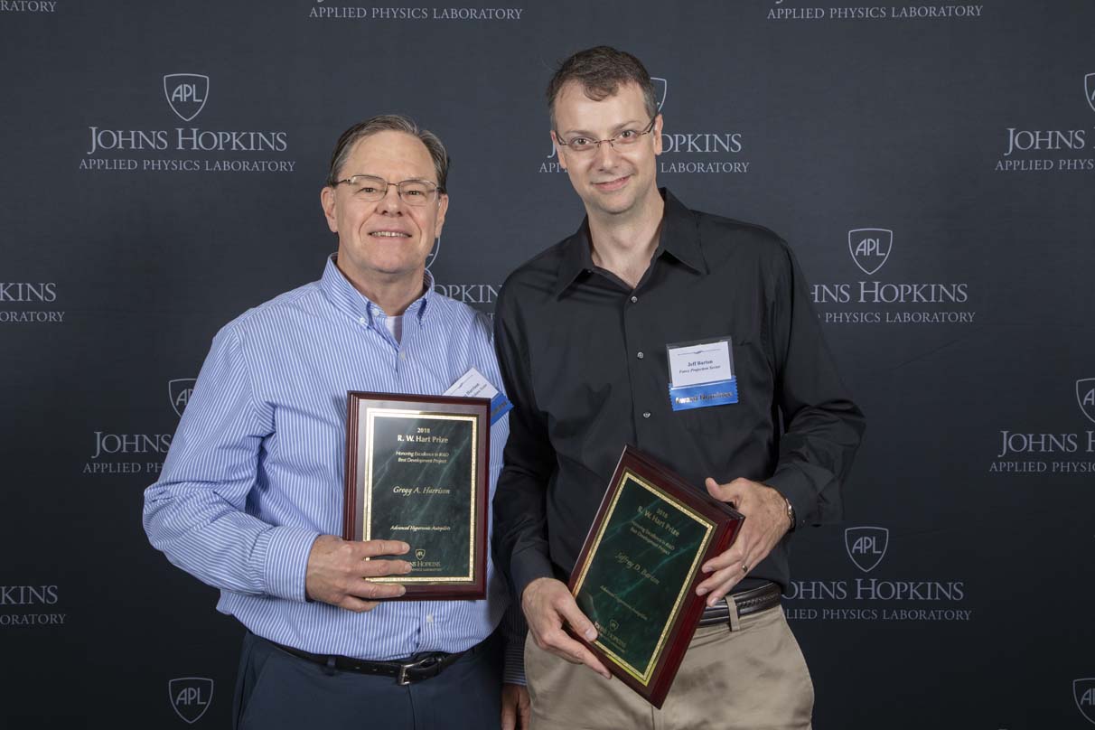 From left to right are Gregg A. Harrison and Jeffrey D. Barton