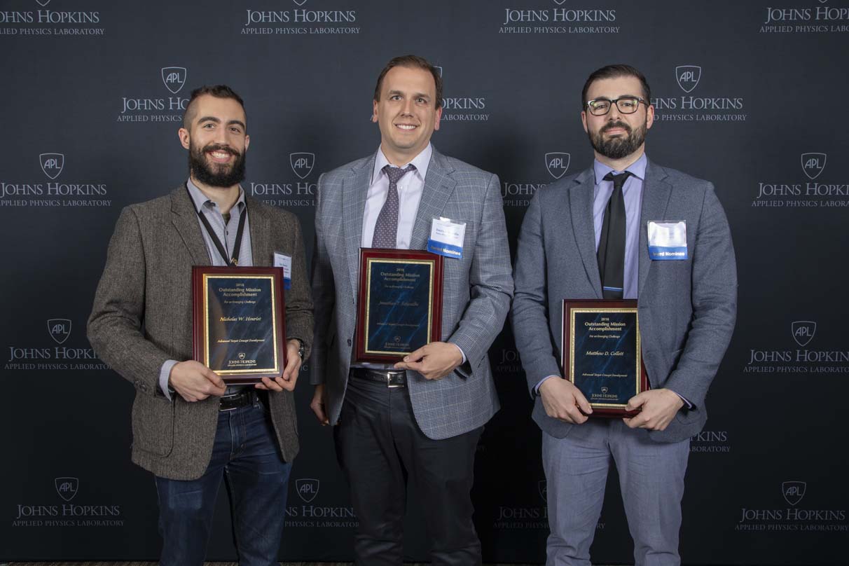 From left to right are Nicholas W. Houriet, Jonathan T. Schwalbe and Matthew D. Collett