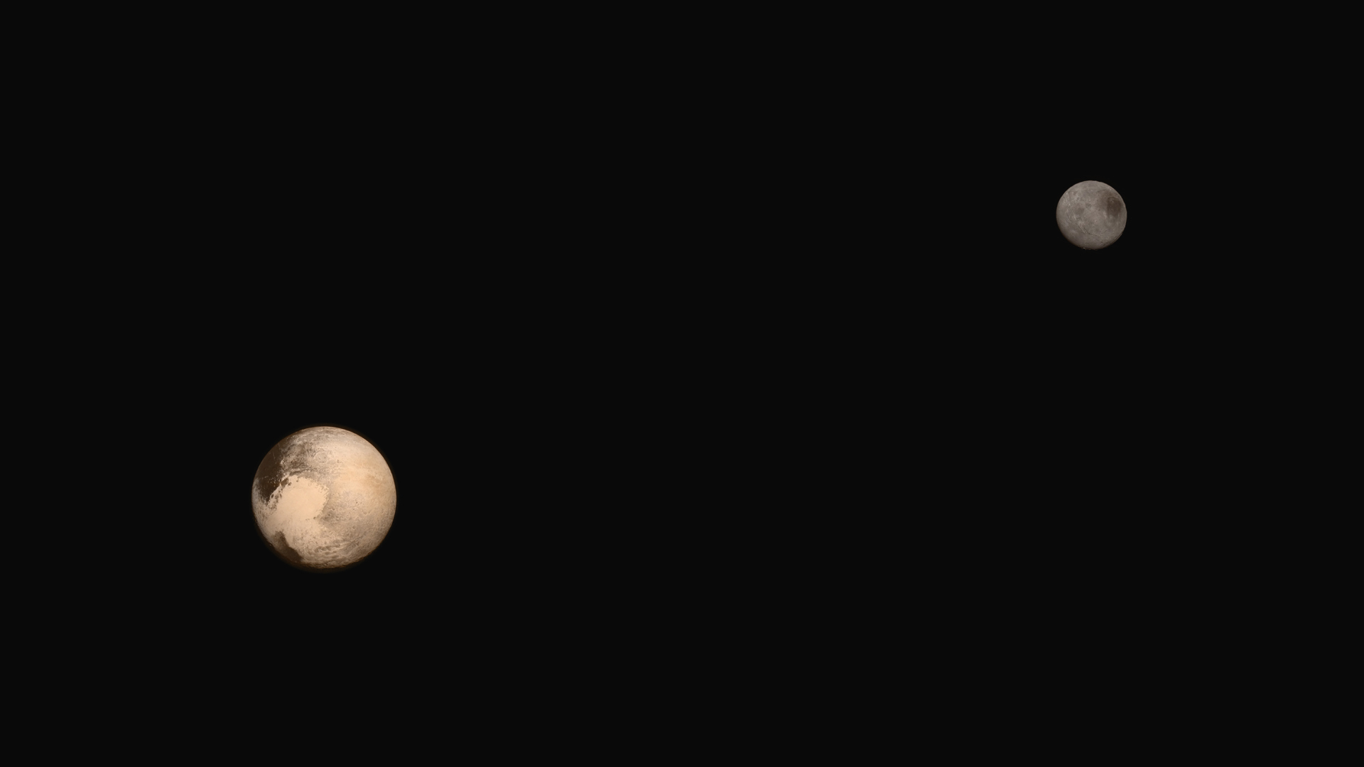 Pluto and its moon Charon