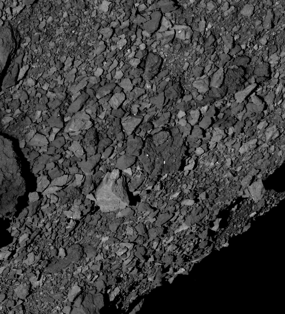 Southern hemisphere of Bennu