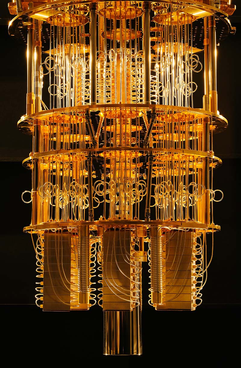 An image of IBM’s groundbreaking quantum computer.
