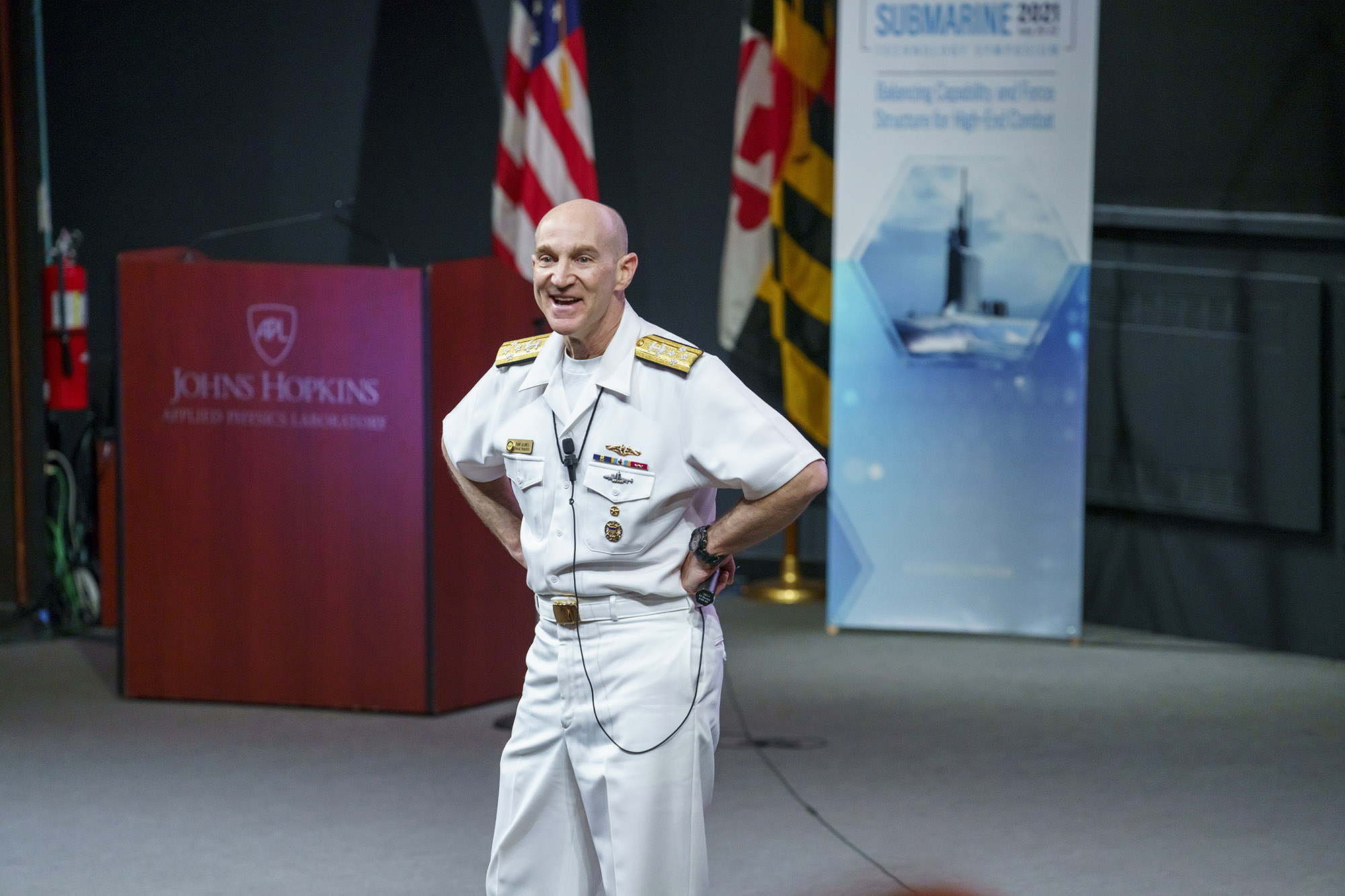 Adm. Frank Caldwell delivers opening keynote.