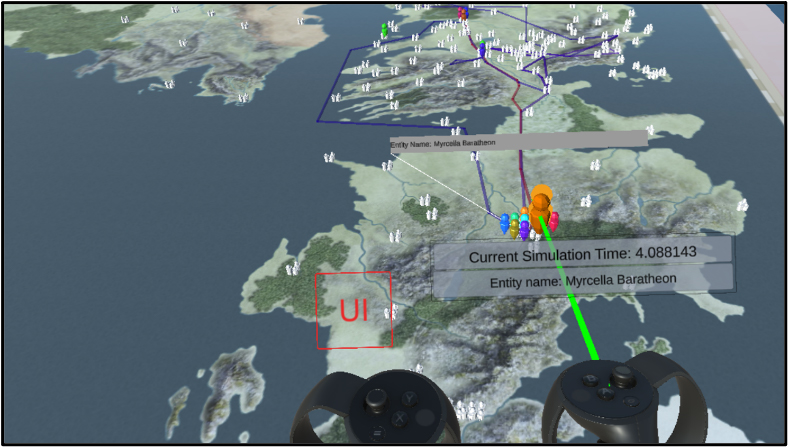 A user interacting with an analysis application using REACTOR