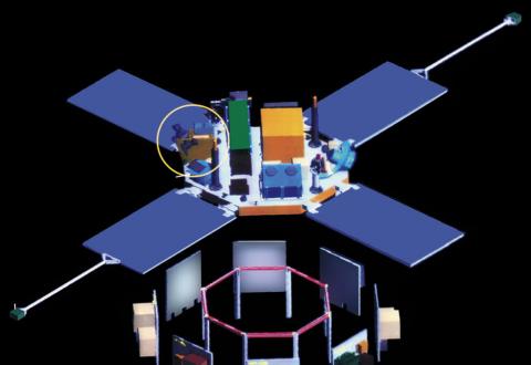 Schematic of NASA's ACE spacecraft